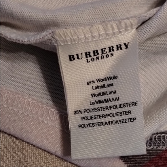 Burberry Checkered Long Sleeve Top - Brown and Red - Picture 6 of 8